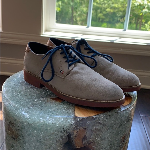tommy hilfiger suede derby shoes